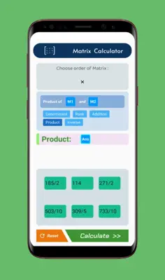 Matrix Calculator android App screenshot 0