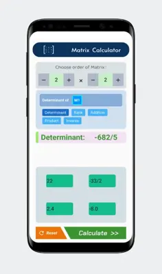 Matrix Calculator android App screenshot 1